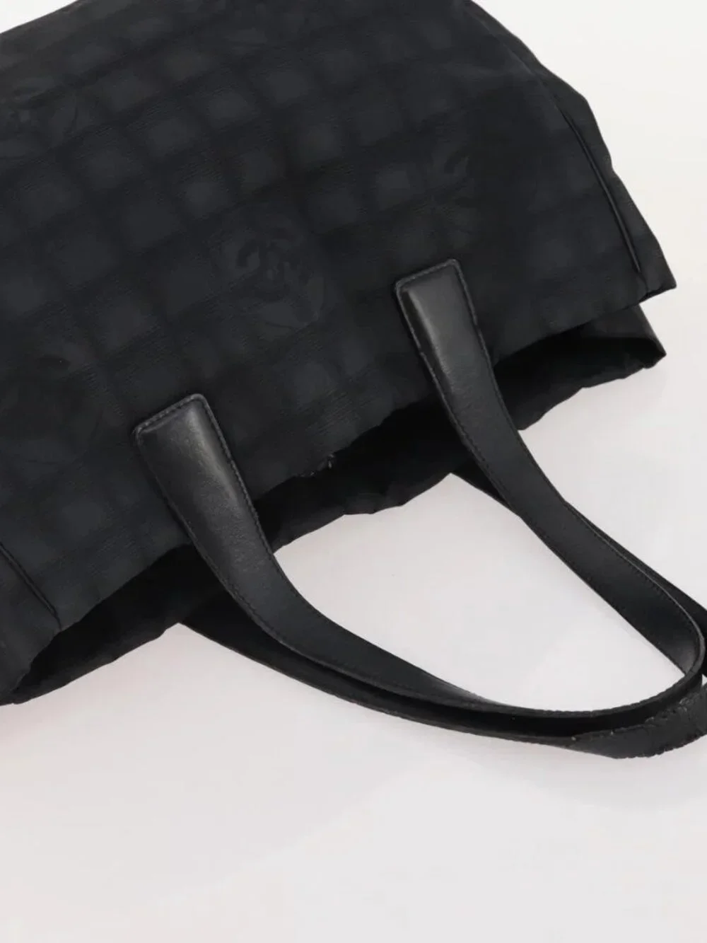 CHANEL New Travel Line Tote Bag Nylon 3 Set Pink Black CC Auth ti3919